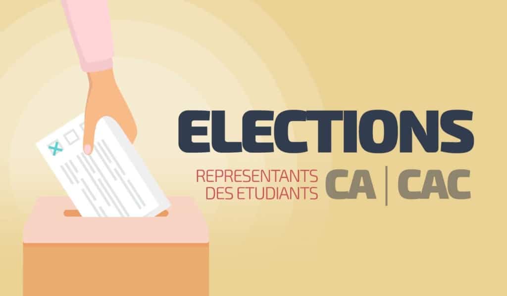 Élections 2016 des représentants étudiants au CA et CAC