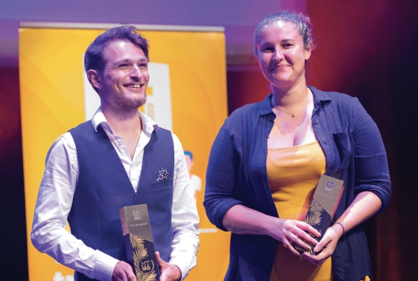 Emmanuelle et Thibault, lauréats de la finale Régionale du concours MT180S